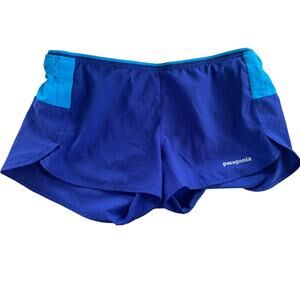 Patagonia Strider Pro Running Short Two Tone Blue 2.5 inch inseam